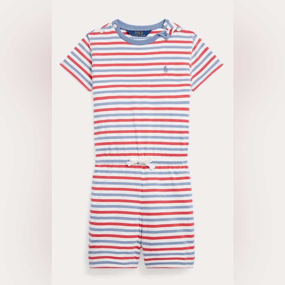 Polo Ralph Lauren Girls Striped Romper